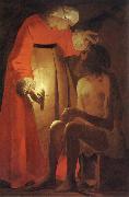Georges de La Tour Ijob will mock of its woman Germany oil painting artist